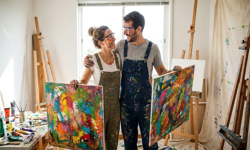 Image 6: Creative Paint Splattering Fun, Essential Materials Included