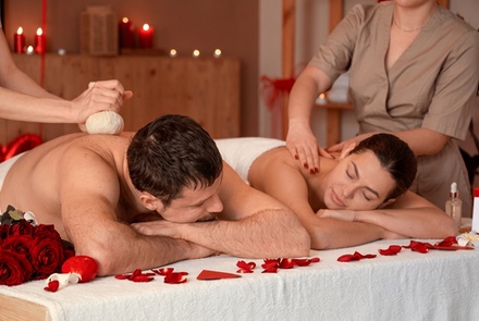 Couple - 60 Min Swedish or Deep Tissue Massage + Free Hot Stones - Lunar Bay Massage