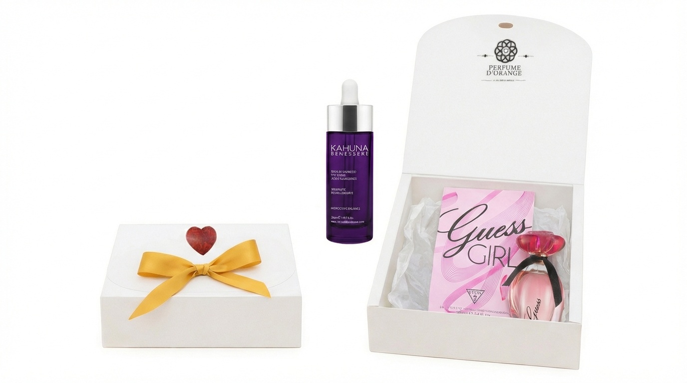 Caja regalo con fragancia "Girl" de Guess y sérum