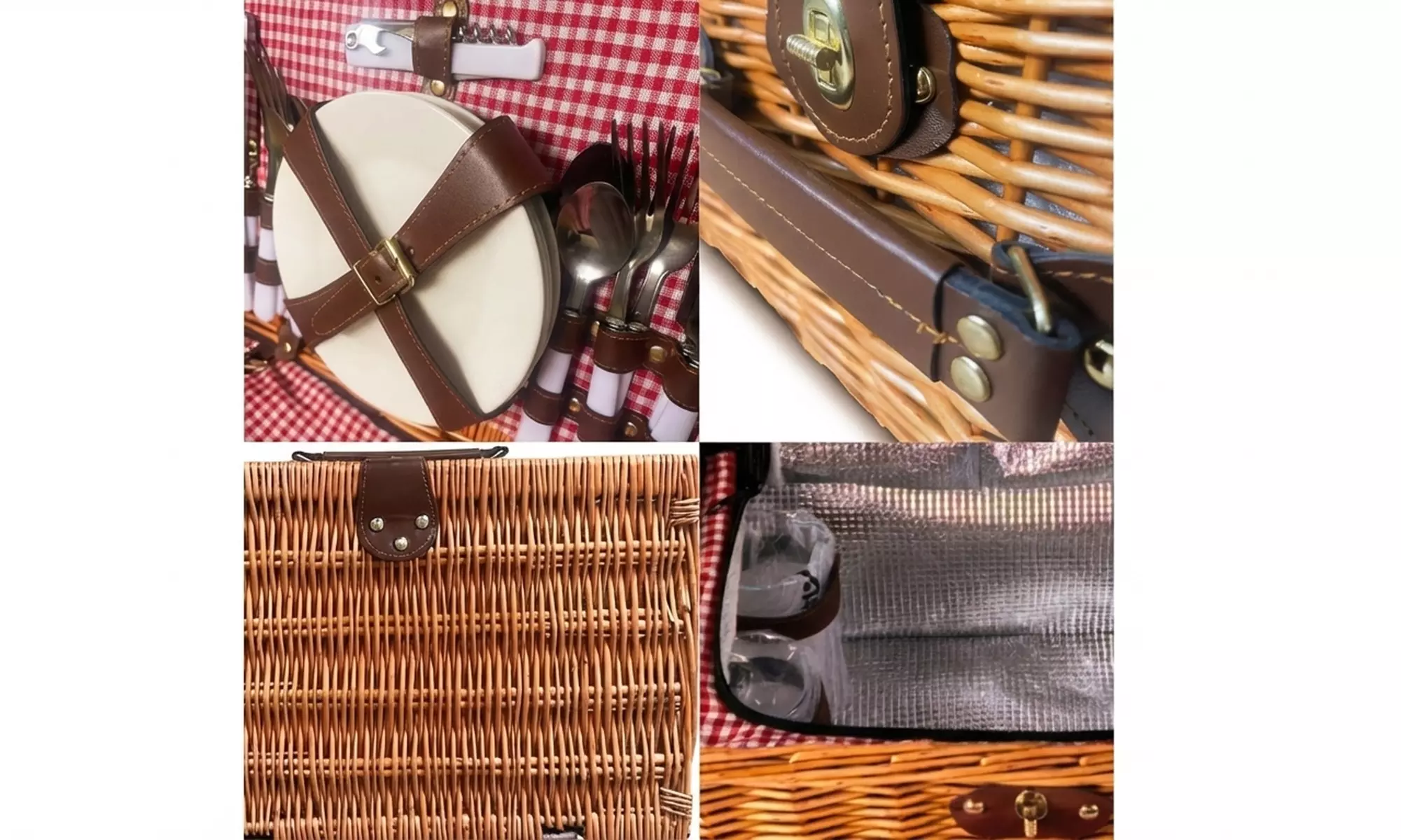 Picknickkorb-Set für bis zu 4 Personen