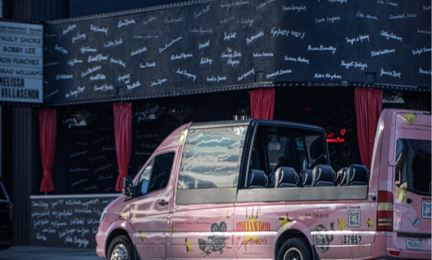 Image 8: Famous Homes & Movie Locations in a Open-Top Van w/ I RIDE LIKE A STAR