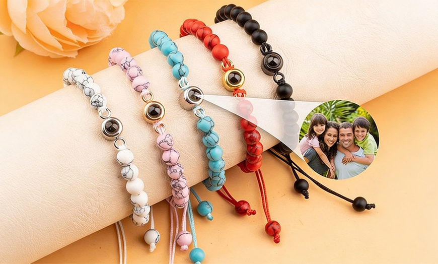 Image 19: Custom Photo Projection Bracelet, 1 or 2 (Up to 75% Off)