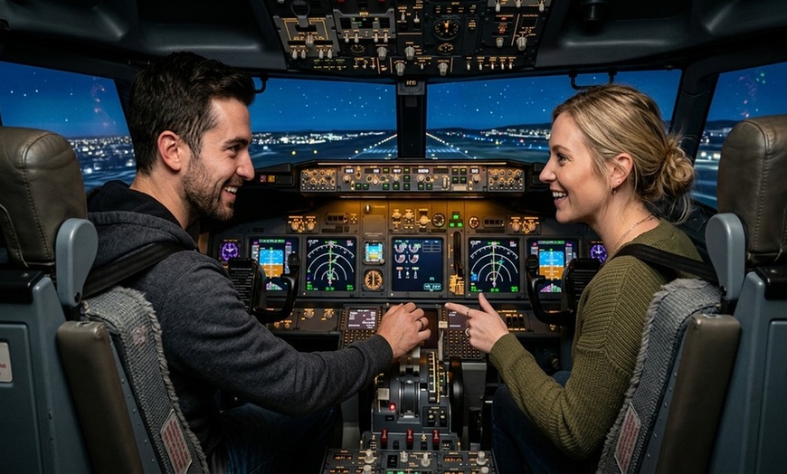 Image 2: Experience a 60-Minute Flight Simulator Session for One or Two