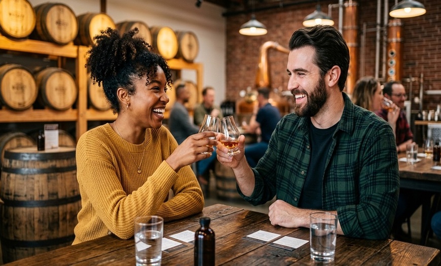 Image 2: Distillery tours and tastings for 2 or 4 with Red Cedar Spirits rocks glasses