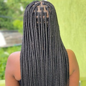 One Box Braids Session with Added Hair - Moets Touch