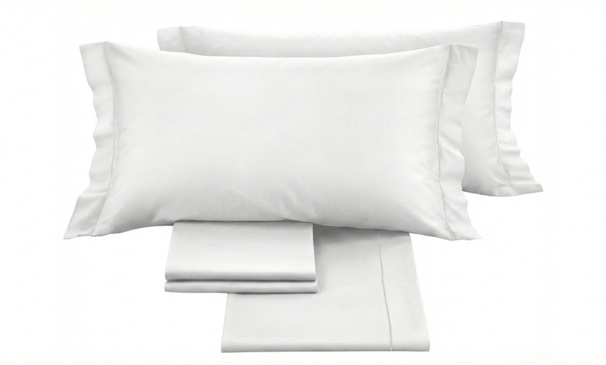 Image 4: Completo lenzuola matrimoniale in raso 60/60