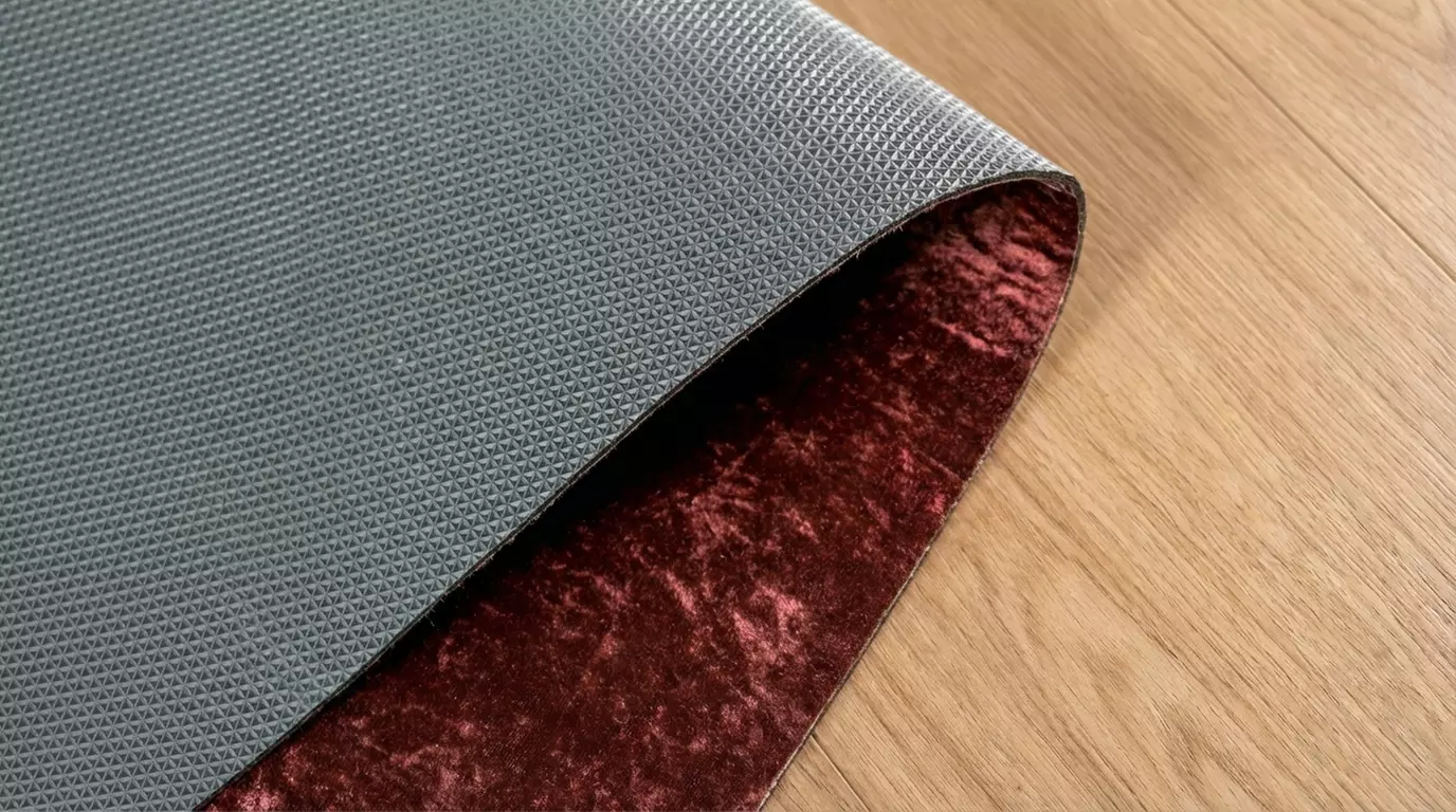 Polyester loper met fluweeleffect