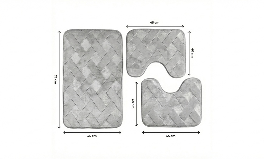 Image 6: Set de tapis de bain 3 pièces, couleur au choix