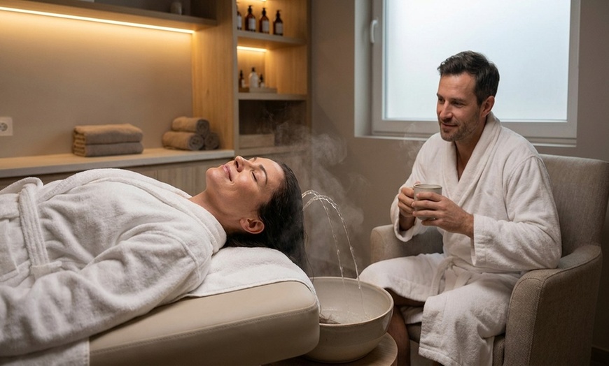 Image 2: 60 or 90 Min Pampering Couples + Refreshing/Oxygen Facial +Head Spa