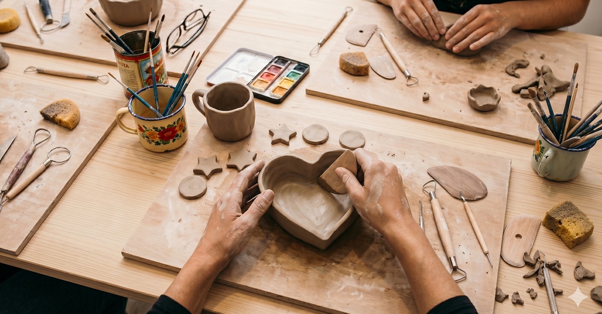 Taller para crear y decorar piezas cerámicas en Valencia