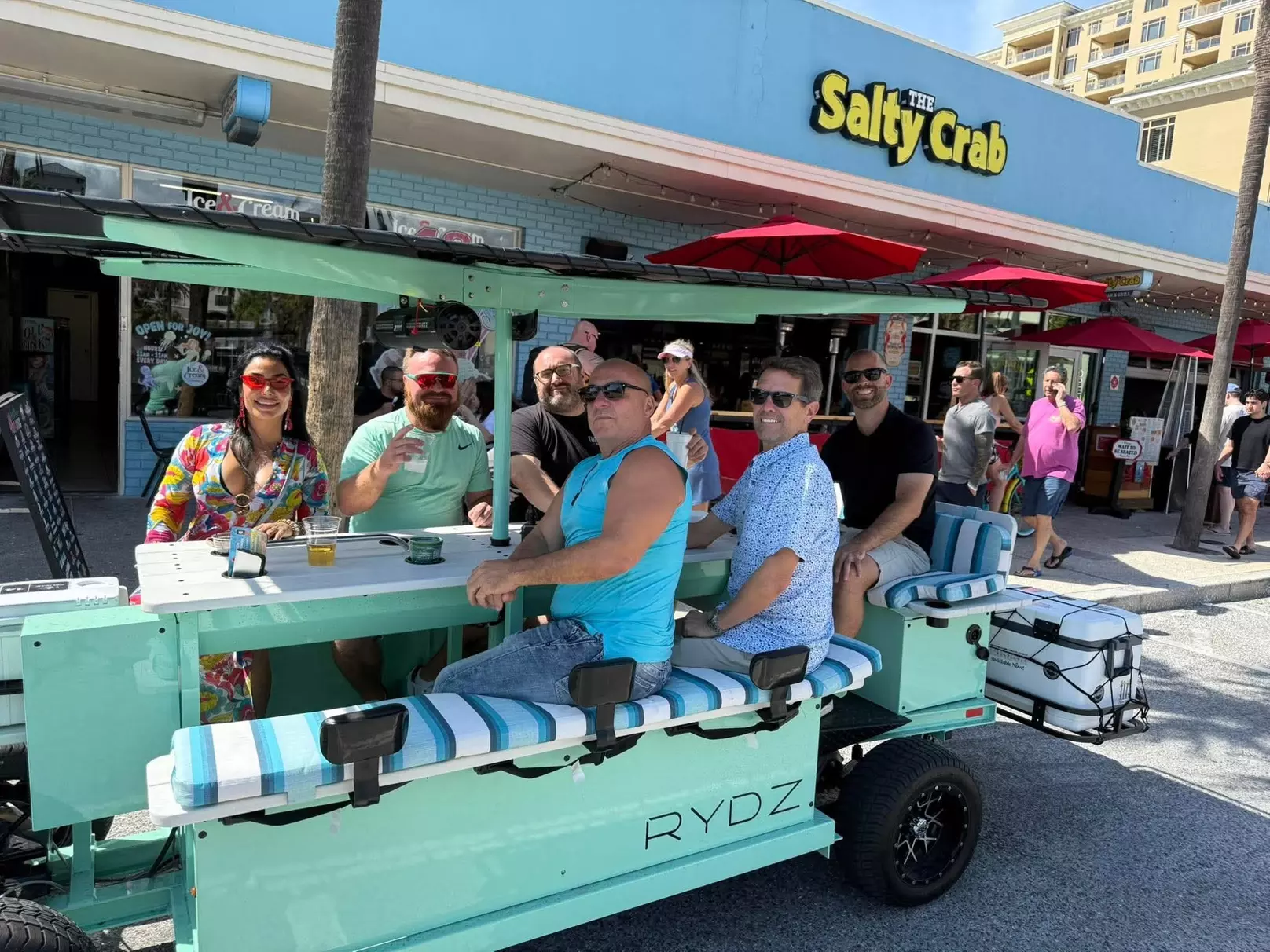 Electric Party Kart on Clearwater Beach