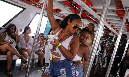 3-Hour Open-Bar Boat Party - For 1 Person - The Miami Experience Boat Party