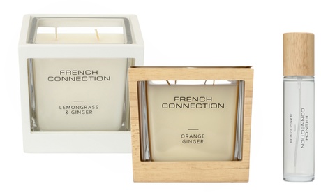 French Connection French Connection Natural Wooden Surround - Orange & Ginger Room Spray 100ml