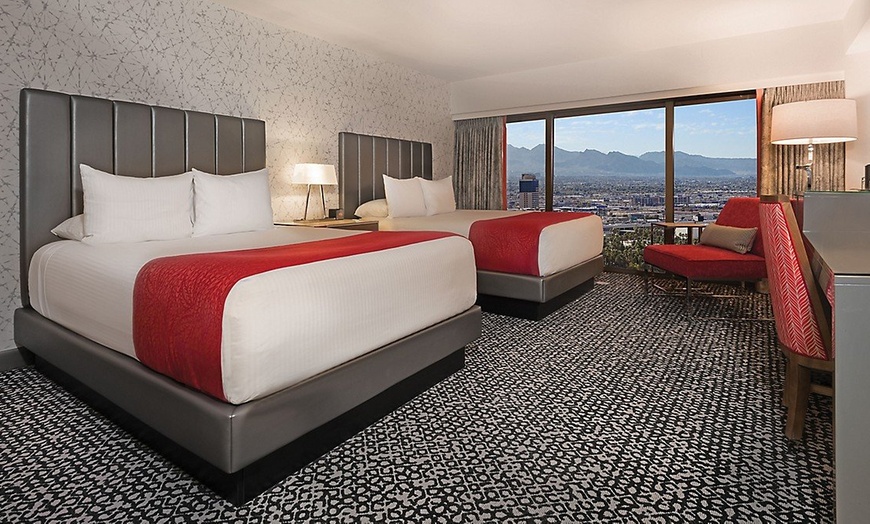 Image 17: Las Vegas Strip Casino Hotel with Pools and Wildlife Habitat