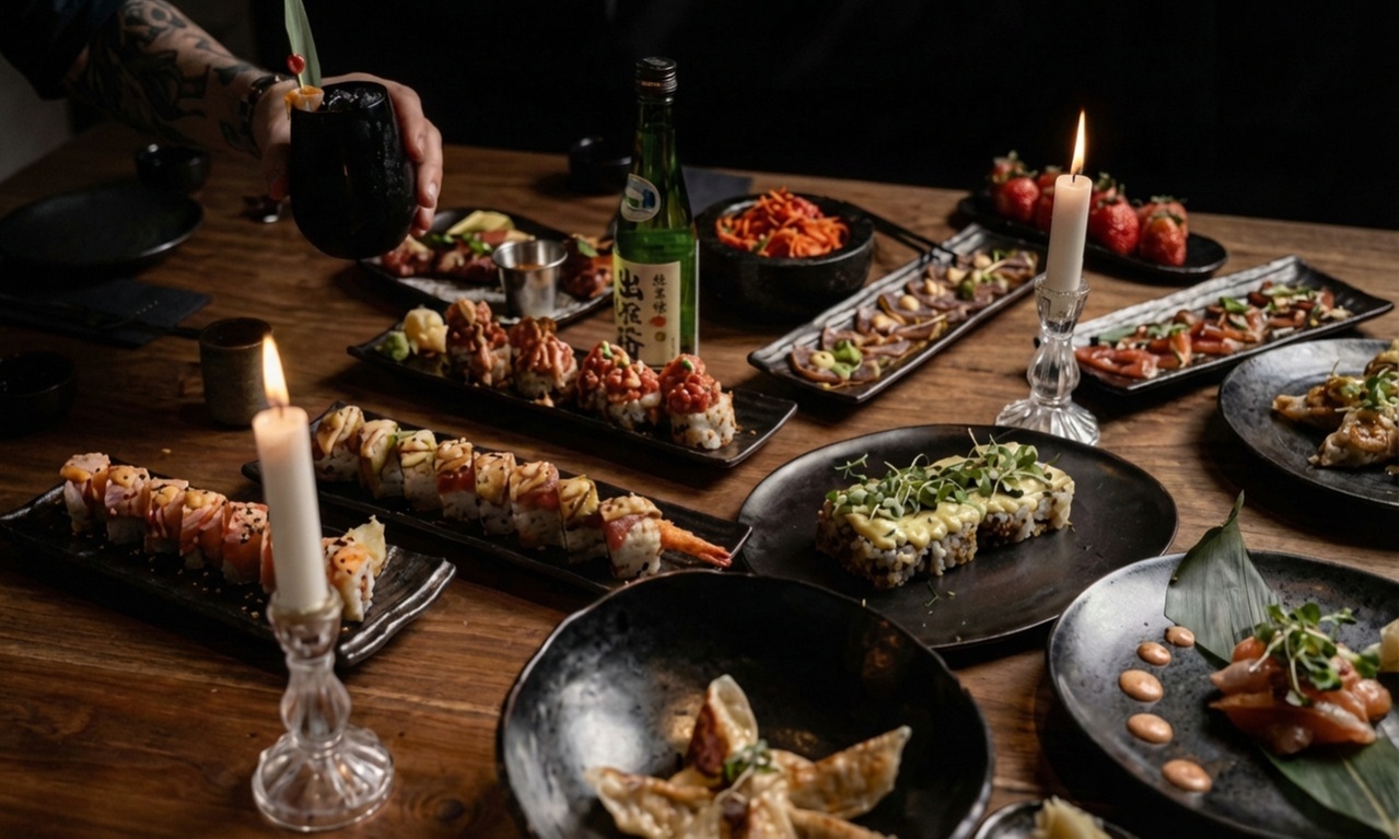 Menú degustación panasiático con cóctel y postre para 2 o 4 personas