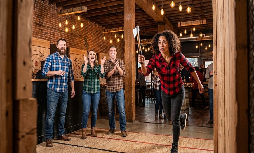 Image 2: Axe Throwing Experience at The Axe House