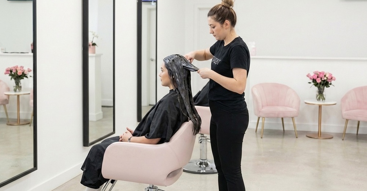 Sesión de peluquería con corte de puntas y planchado en Barcelona