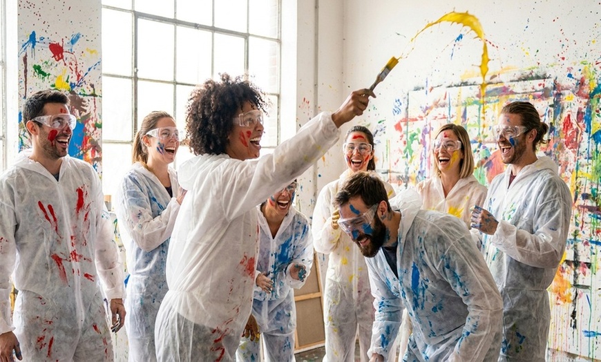Image 2: Creative Paint Splattering Fun, Essential Materials Included