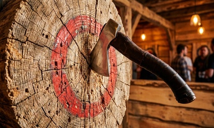 60-Minute Axe Throwing Session for Up to 5 Guests - In The Game Liberty Center