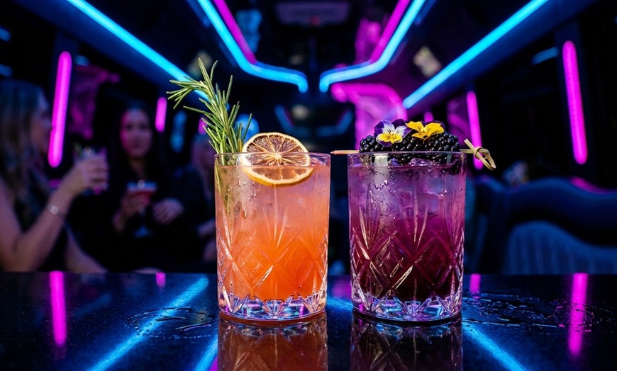 Image 4: Luxury Party Bus Club Crawl for 1, 2, or 4 People with Club Entry