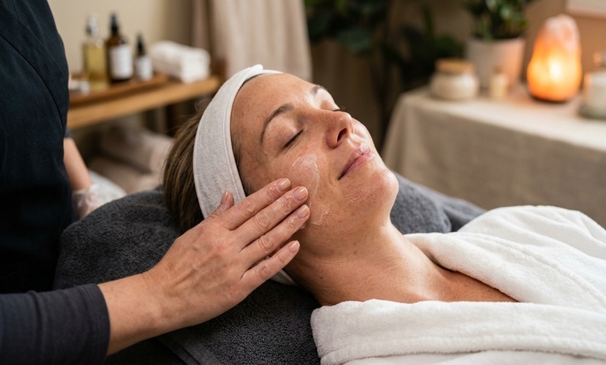 Image 4: 45‑Min Neck/Face Massage or 50‑Min Lymphatic Facial