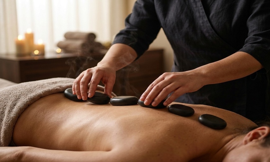 Image 8: 60-min Single or Couples Massage with Optional Hot Stones 