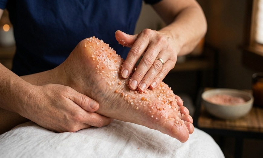 Image 8: Signature or Couple's Signature Foot Massage w/ Himalayan Salt Scrub