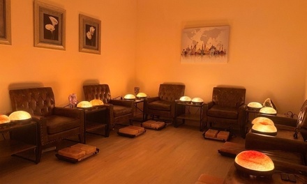Himalayan Salt Cave with Hand & Foot Salt Therapy for 1 person - Serenity Stones Wellness Haven