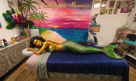 Sunset Serenity Relaxing Massage & Art Gift Bag - 50 min - California Massage