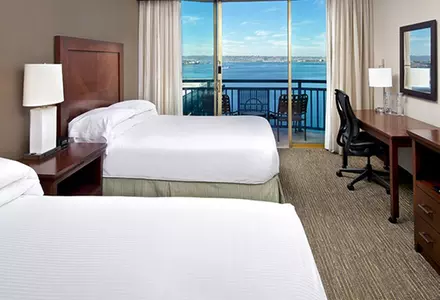 2 Double Beds, Bay View