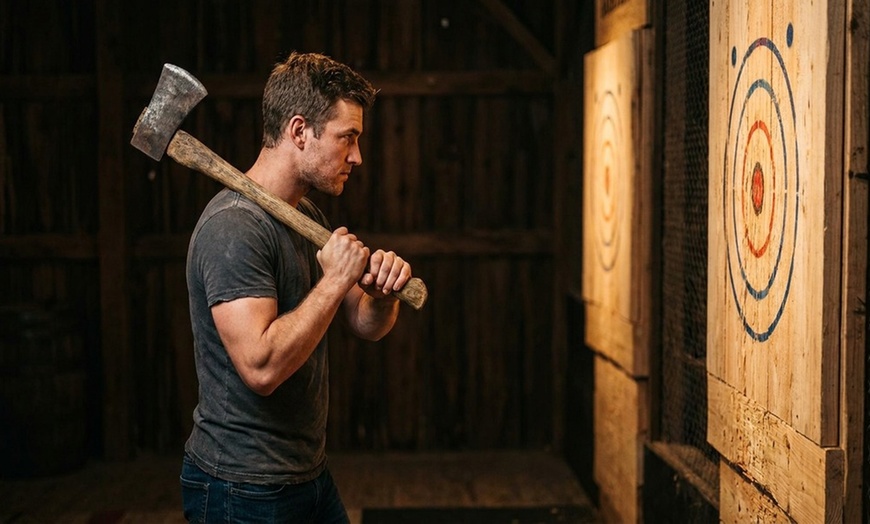 Image 3: Axe Throwing & Games at In The Game Liberty Center