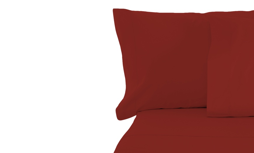 Image 12: 6 Piece 4 Pillowcases 1800 Series Cotton Feel Bamboo Cool Deep Pocket Sheet Sets