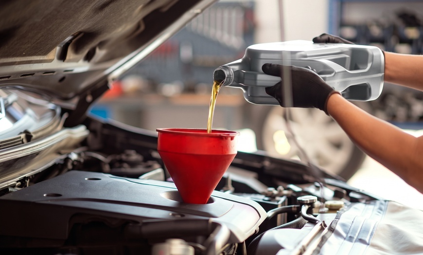 Image 3: Oil Change & Transmission Service with Brake & Filter Inspection