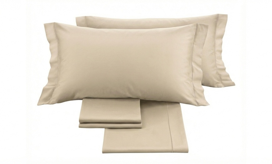 Image 17: Completo lenzuola matrimoniale in raso 60/60