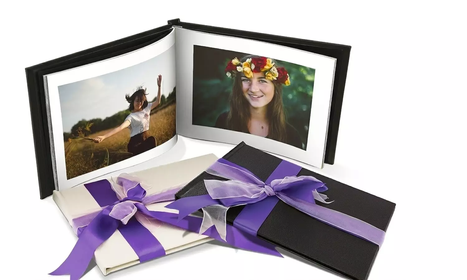 Álbum de fotos personalizado A4 con tapa de cuero y hasta 100 páginas