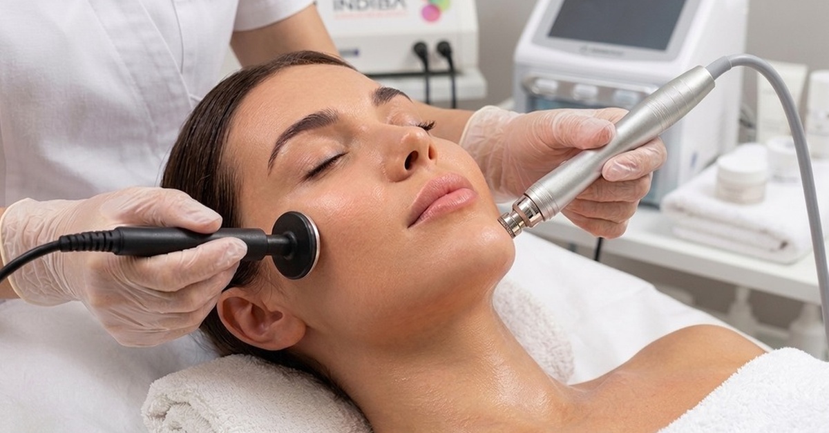 Tratamiento facial con INDIBA y Hydrodiamond en Madrid