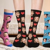 Image 2: Custom Photo Socks from Justyling — Perfect Graduation Gift (Up to 81% Off)