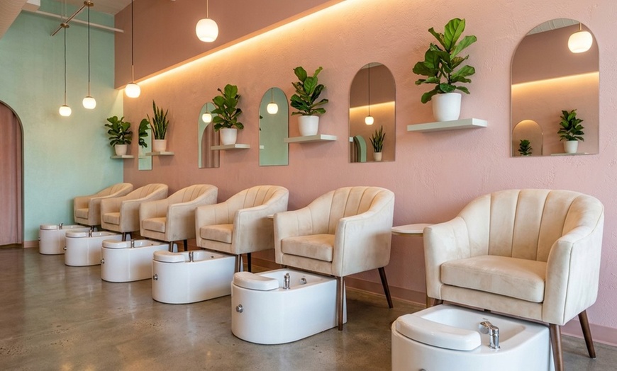 Image 3: Pedicure, Gel or Russian UV Manicure, Mani-Pedi, or Three Mani-Pedis