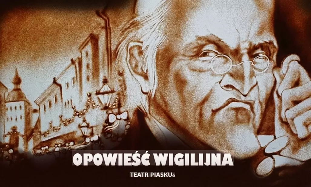 Bilety na rodzinny spektakl "Opowieść Wigilijna" malowany piaskiem
