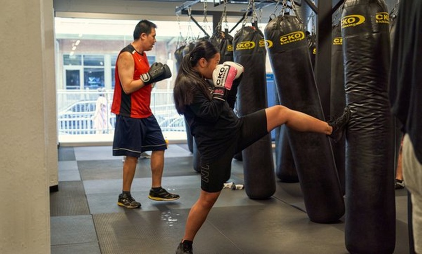 Image 4: Kickboxing Classes & Gloves: Choose 3 or 5 High-Energy Sessions