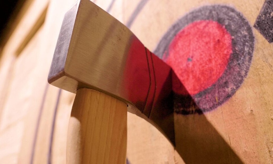 Image 2: 1 or 2 Hours of Axe Throwing for 2–6 People at Viking Axe Throwing