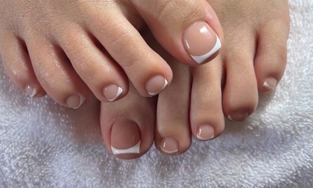 One Royal Pedicure with Gel Polish - Marble Nails and Spa