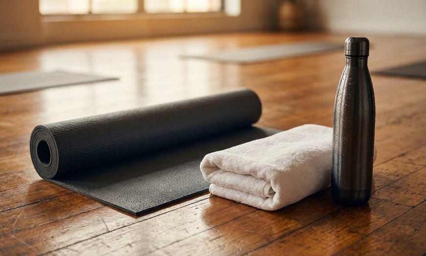 Image 3: Experience Unlimited Bikram Hot Yoga and Inferno Pilates with Bikram Yoga Rancho Cucamonga, up to 70% off
