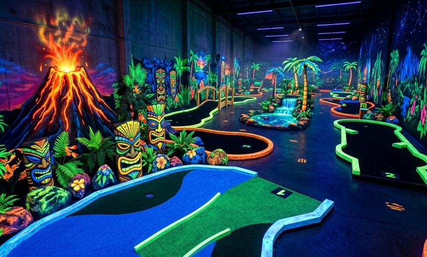 Image 3: One Round of Indoor Glow Golf at Aloha Mini Glow Golf
