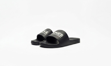 Jack & Jones Women's Black Ollie Men'ssliders - Size 7