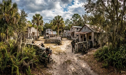 1 All-Day Admission with Gun & Mask; Valid During Open Play (Paint & Air Not Included) - Paintball E-Tickets