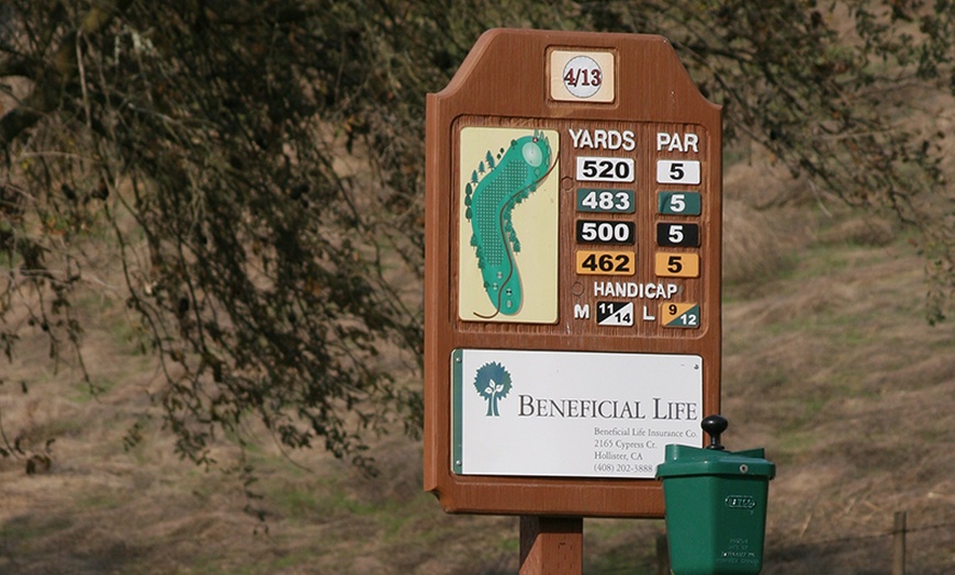 Image 2: Weekday 18-Hole Golf Experience for 1-4 people with Cart in Gilroy, CA
