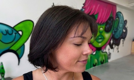 Blowout with a Deep Conditioning Mask - Nebula Noir Salon