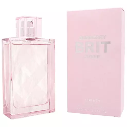 Burberry Weekend perfume bottle with flowers