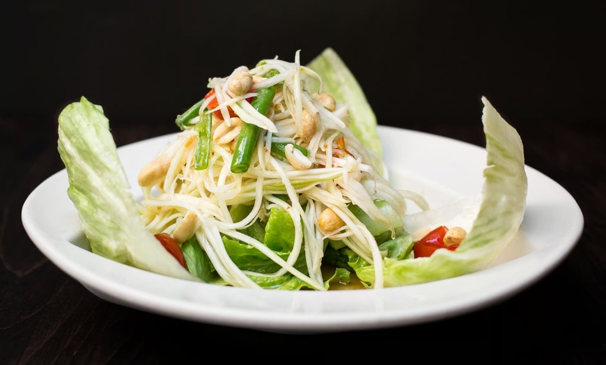 Image 10: Dinner for Two or Three with Appetizer, Entrees, and Drinks